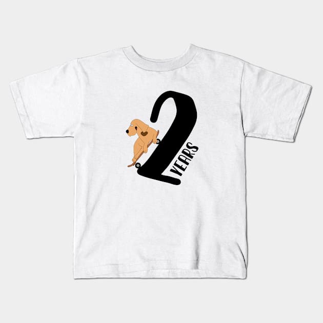 Second birthday | funny dog Kids T-Shirt by Die Designwerkstatt